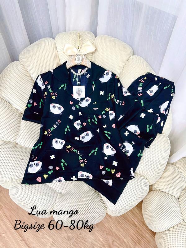 Đồ Bộ Bigsize 60-75kg - Đồ Ngủ Pijama Lụa Mango 2