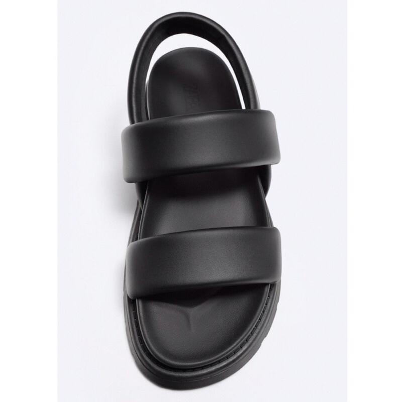 ZARA Men Sandal Quilted Strappy Sepatu Sendal Pria Black 2
