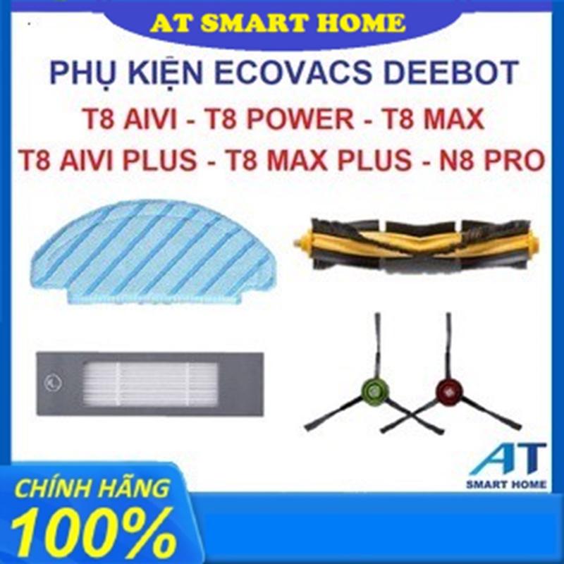 Product Introduction of Phụ kiện Robot hút bụi Ecovacs T8 Aivi, T8 Max, T8 Power, T8 Aivi Plus - Khăn lau, Chổi cạnh, Lọc hepa, Chổi chính 0