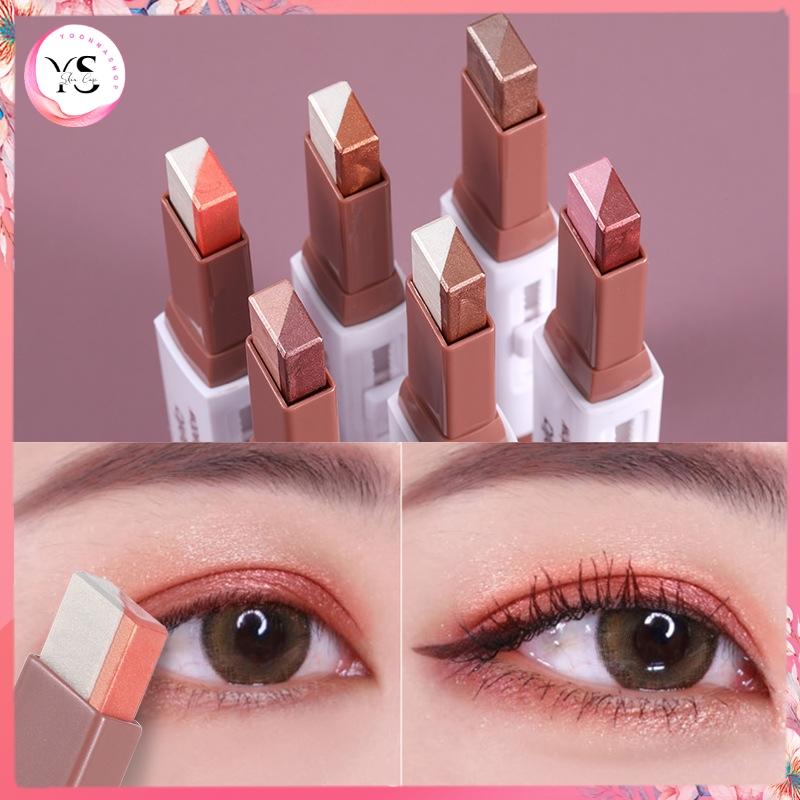  Thỏi phấn mắt nhũ 2 màu LAMEILA lấp lánh không thấm nước lâu trôi  có nhiều màu khác nhau  