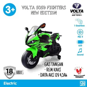 Motor Motoran Sport Mainan Anak Aki VOLTA 5059 Fighters - MERAH - HIJAU 12V