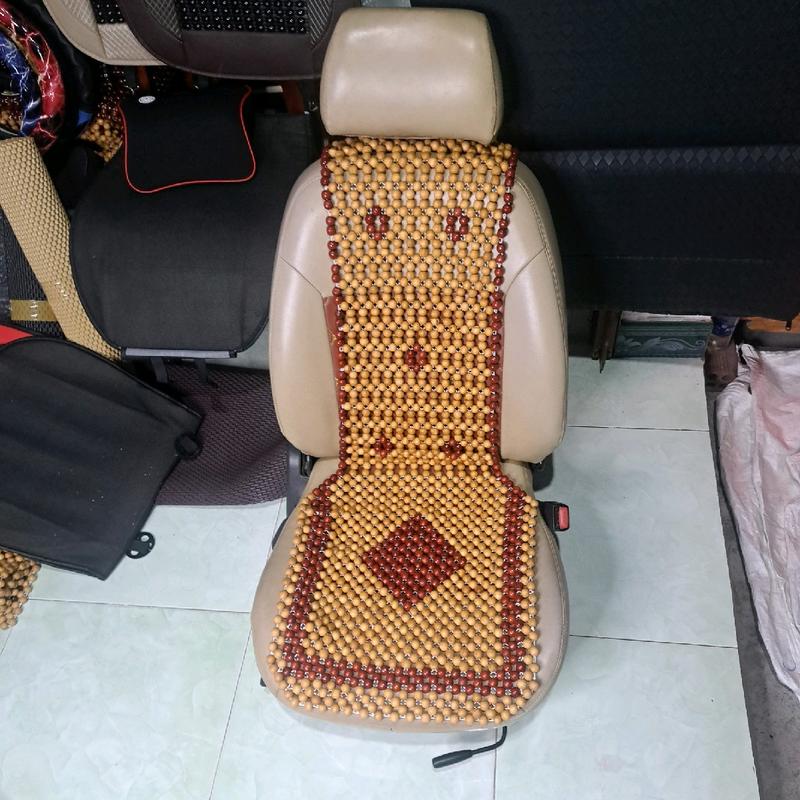 Lót ghế hạt gỗ chống nóng Nội Thất ô tô mẩu đàn hoa 2