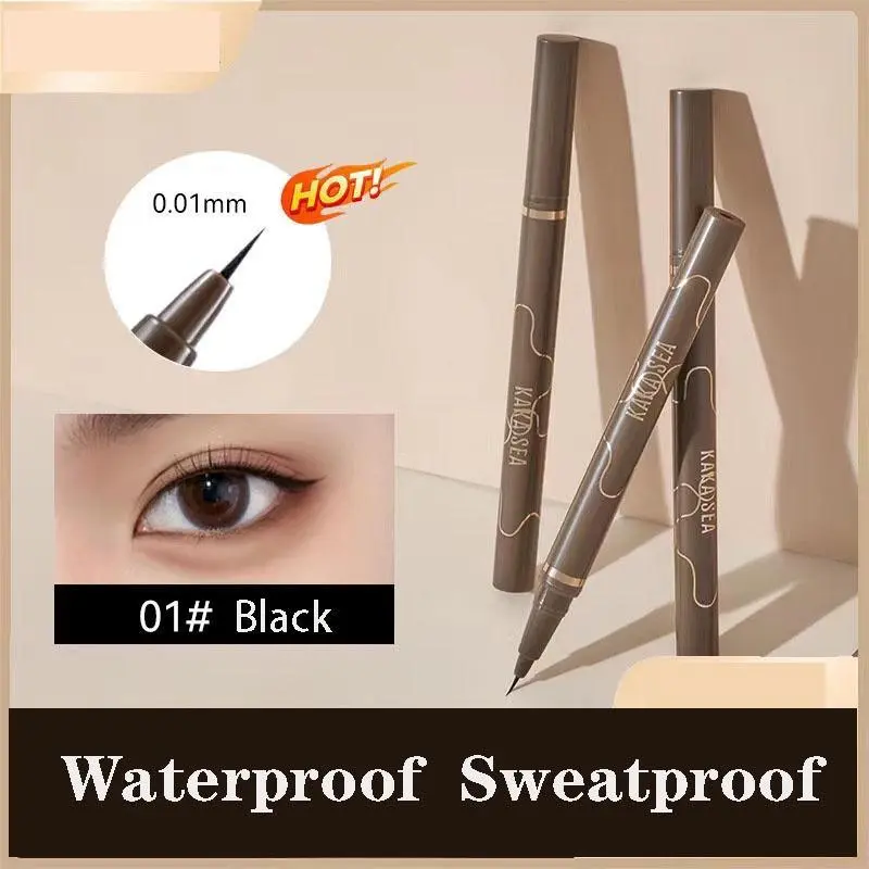 cod&ready MINT Eyeliner Pena Slim Ulat Sutra Berbaring Cair Tahan Air Cepat kering Eyeliner Riasan Mata Tanpa Eyebrow Eyelash Pen Liquid Eyeliner Microblading 4D Pen Untuk Menggambar Alis tasgrosirimpor