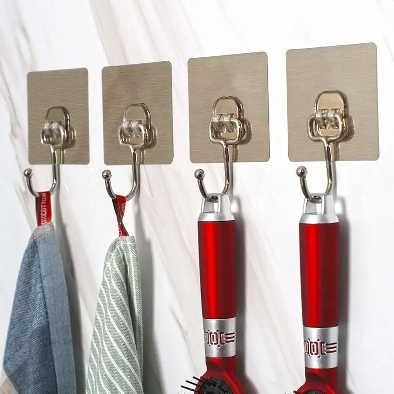 [COMBO 10 - 50] Móc Dán Tường Siêu Dính Chịu Lực, Chống Rỉ Sét Kích Thước 6x6 cm Treo Đồ Quần Áo Tiện Ích