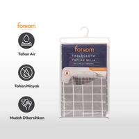 Gambar FORHOM 145X240 CM TAPLAK MEJA PVC CHECKER - ABU-ABU dari AZKO ID Kota Administrasi Jakarta Barat 3 Tokopedia