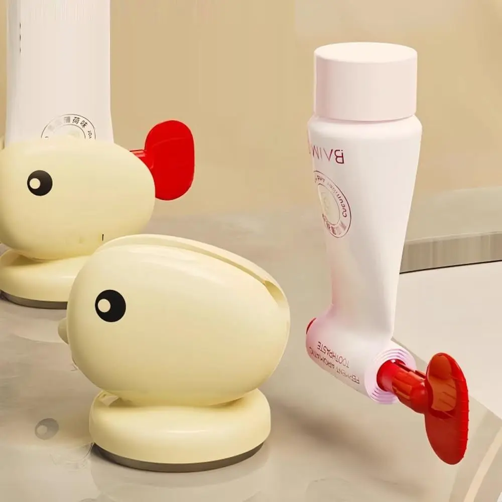 Cute Suction Cup Whale Toothpaste Squeezer Punch-free Manual Rolling Toothpaste Squeezer Storage Rack Bathroom Accessories Toothpaste Holder