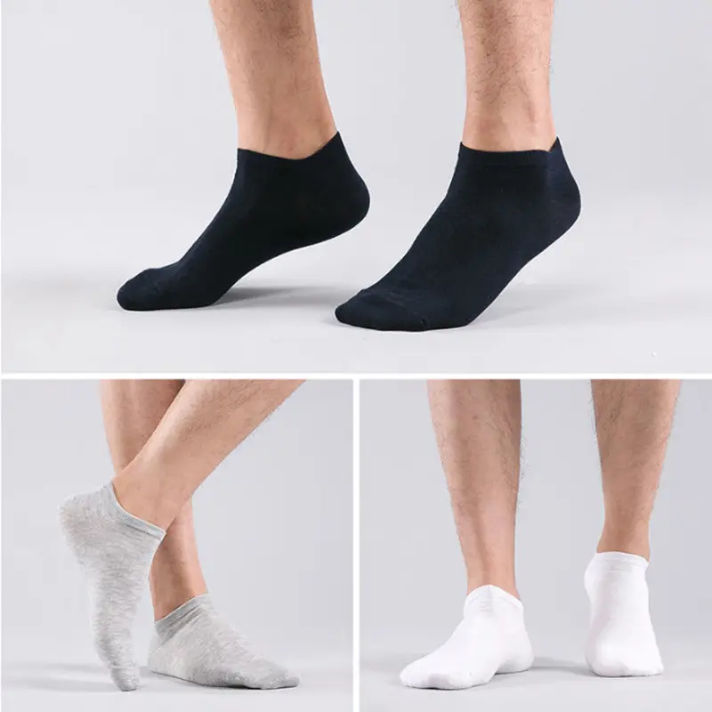 1 Pair Unisex Socks Breathable Sports Socks Solid Color Boat Socks Comfortable Cotton Ankle Socks