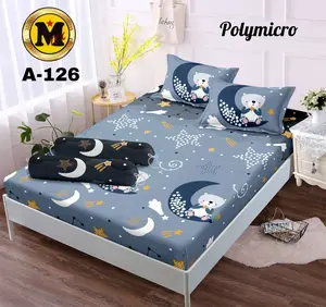 (GRATIS SARBAN & SARGUL) sprei terbaru karakter motif LUOIE 180x200 160x200 120x200 free sarung bantal dan guling bahan katun premium tidak luntur/Seprei homemade terlaris