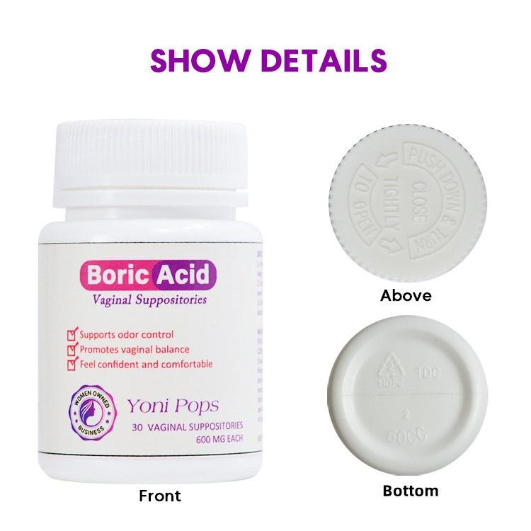 Product Introduction of 【New upgrades】30PCS Boric Acid Suppositories For Yeast Infection For Bacterial Yeast Infection 5