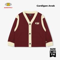 Gambar KiddSupply Cardigan Rugby Anak KIDD Sign Maroon Cream | Outer Kids Unisex | KD-CG007 - Maroon Cream, M dari KIDDSUPPLY Kab. Banyuwangi 1 Tokopedia