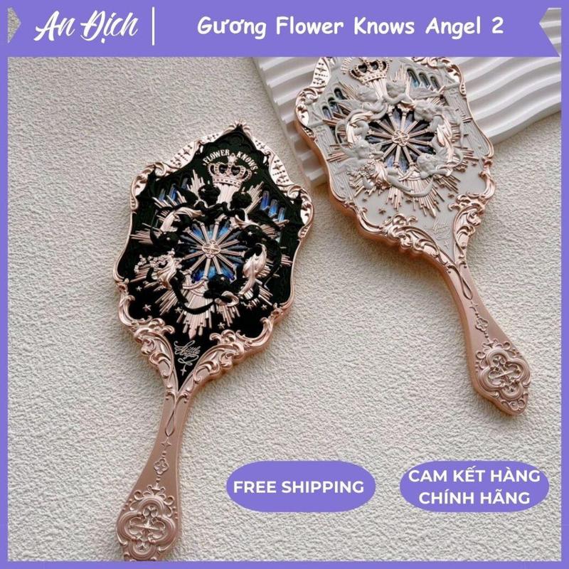 [Chính hãng] Gương BST Mới Flower Knows Angel 2 - Gương Trang Điểm Cao Cấp, Thiết Kế Mạ Bạc Chất Lượng Cosmetic 0