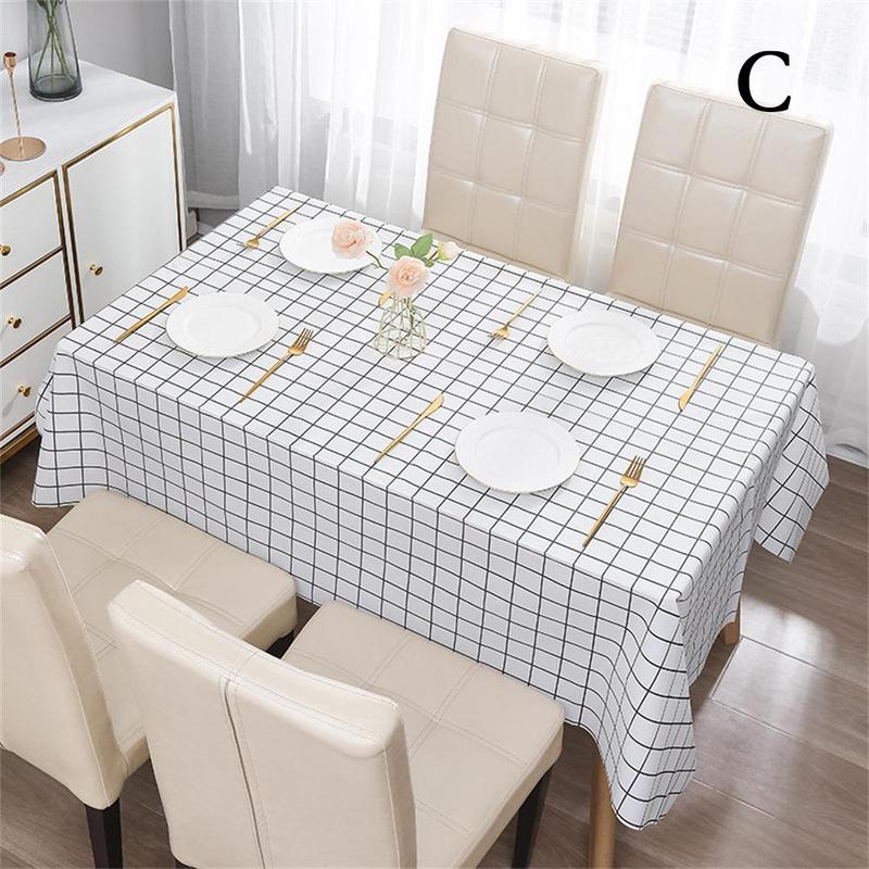 Product Introduction of Khăn trải bàn có thể giặt được, chống dầu và chống bụi, thảm PEVA cho Bàn ăn, thích hợp để giặt, vật dụng gia đình tốt, J1Q1 35