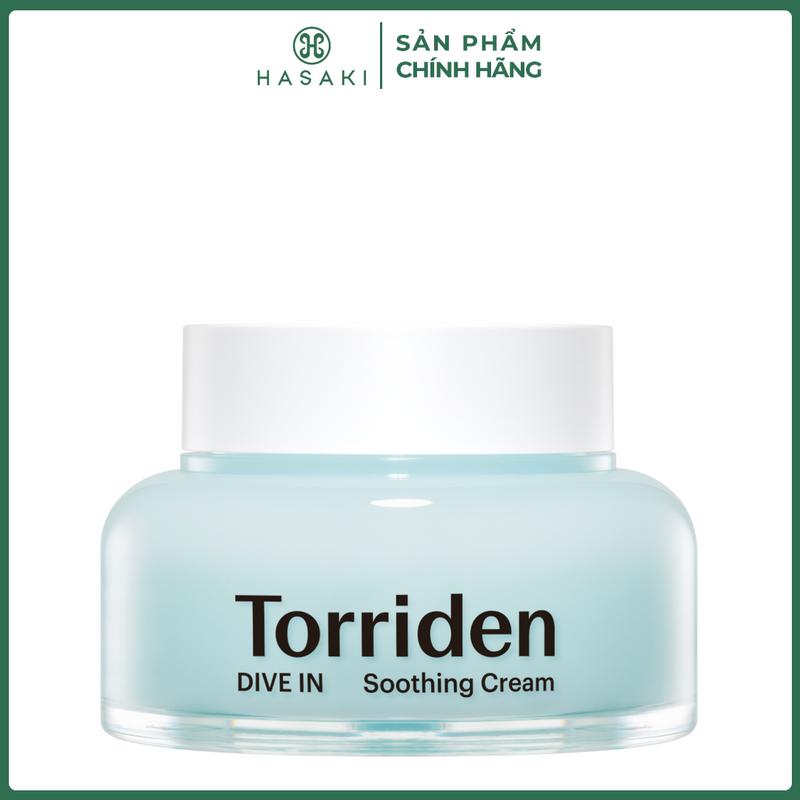  Kem Dưỡng Torriden Làm Dịu Mát Dưỡng Ẩm Da 100ml DIVE-IN Low Molecular Hyaluronic Acid Soothing Cream | HASAKI BEAUTY 