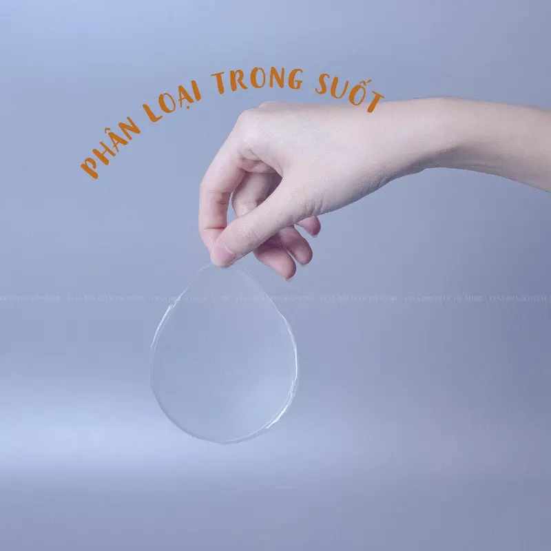 Miếng Dán Silicon Bầu Dục Che Rãnh Vùng Kín Chống Lộ Khi Mặc Đồ Bơi, Bikini, Legging, Gym 110 Nữ Women Bra mieng  danti silicone sinh học silicon hồng 3