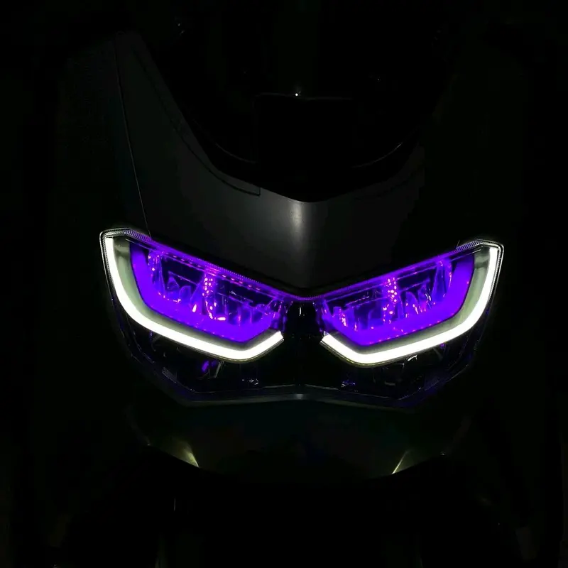 Terbaru paket lampu alis nmax new 2020 sampai 2023 free demon eye devil eye no bintik terang Asli 1