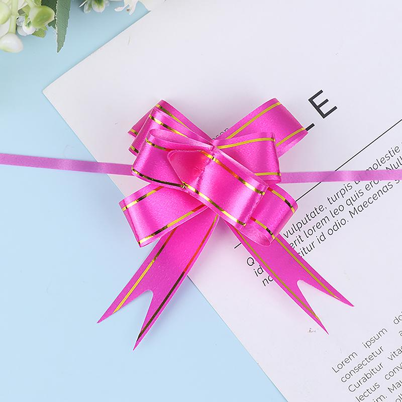 Product Introduction of 20 Pcs Ribbon Pull Bows Gift Knot Ribbon Wedding Gift Decoration Gift Wrapping Bows Packing Car Decor 35