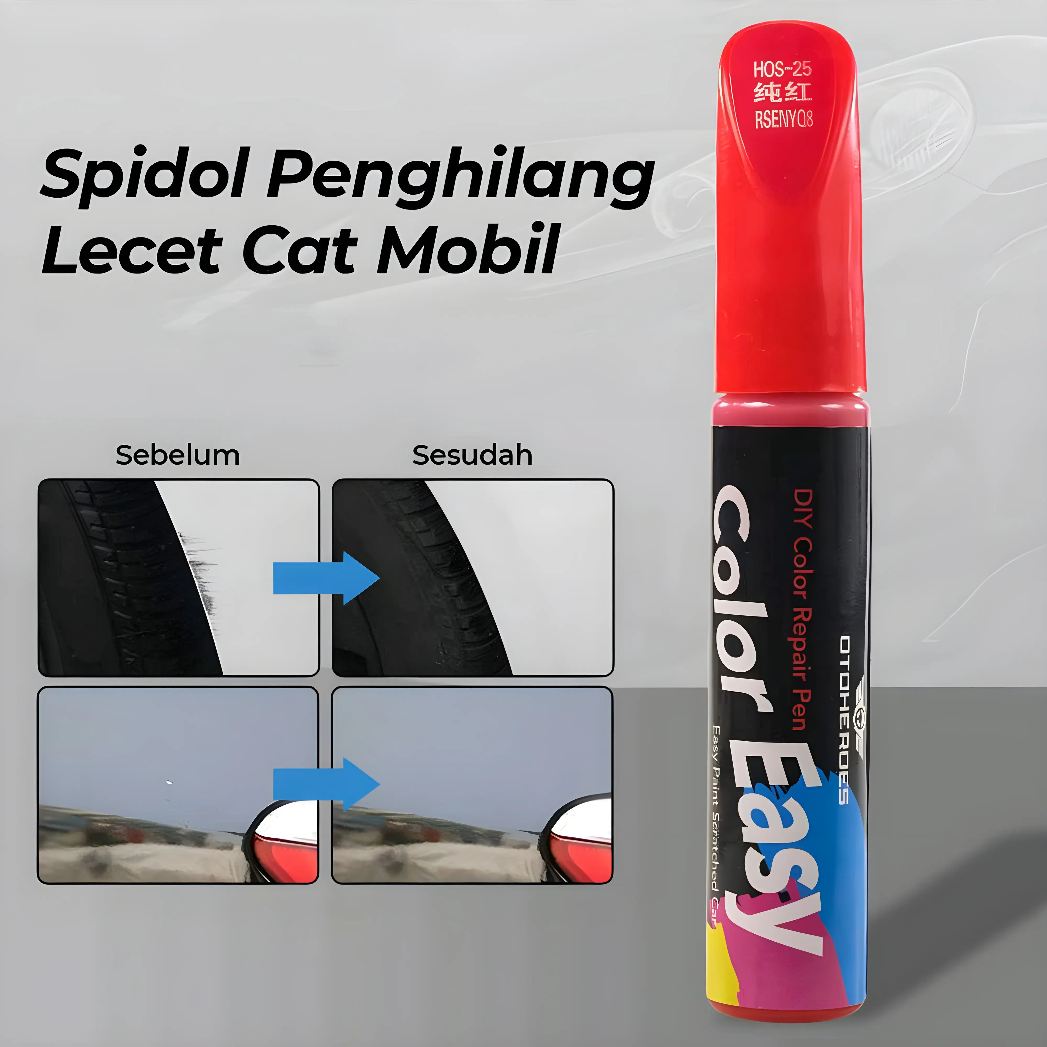 Spidol Cat Penghilang Lecet Body Mobil Car Scratch Paint 12ml