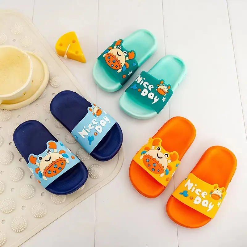 Dép Trẻ Em Họa Tiết Chú Cua Siêu Đáng Yêu, Dễ Thương