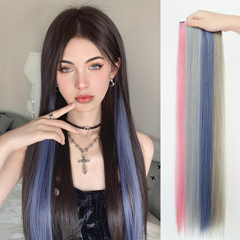 Color Wig Set Long Straight Hair Wig Set First Hair Stable 0