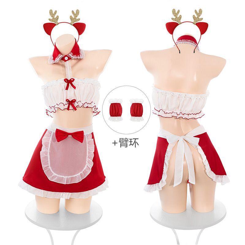 Đồ Lót Hầu Gái Giáng Sinh Cho Nữ, Dễ Thương Và Gợi Cảm, Đồng Phục Cám Dỗ, Bộ Đồ Giáng Sinh, Hàng Mới Về, Năm 2025 5