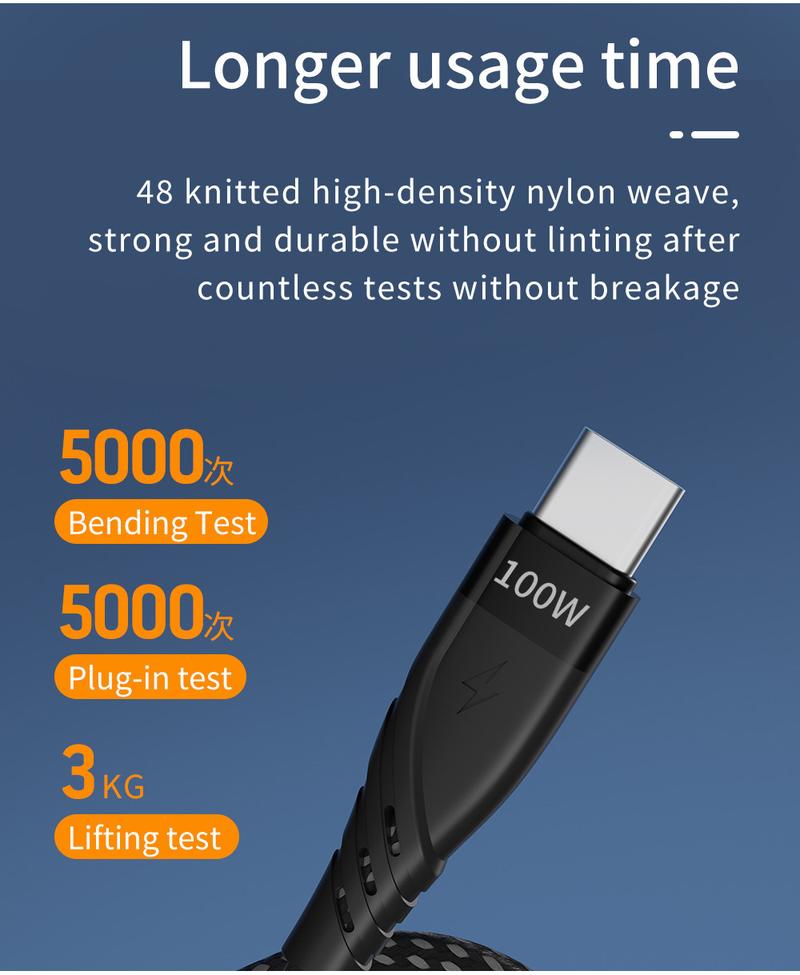 Product Introduction of Anvers 3 In 2 Multi Fast Charging Cable for IWatch Charger USB C Cable 100W Travel Charger C09 5