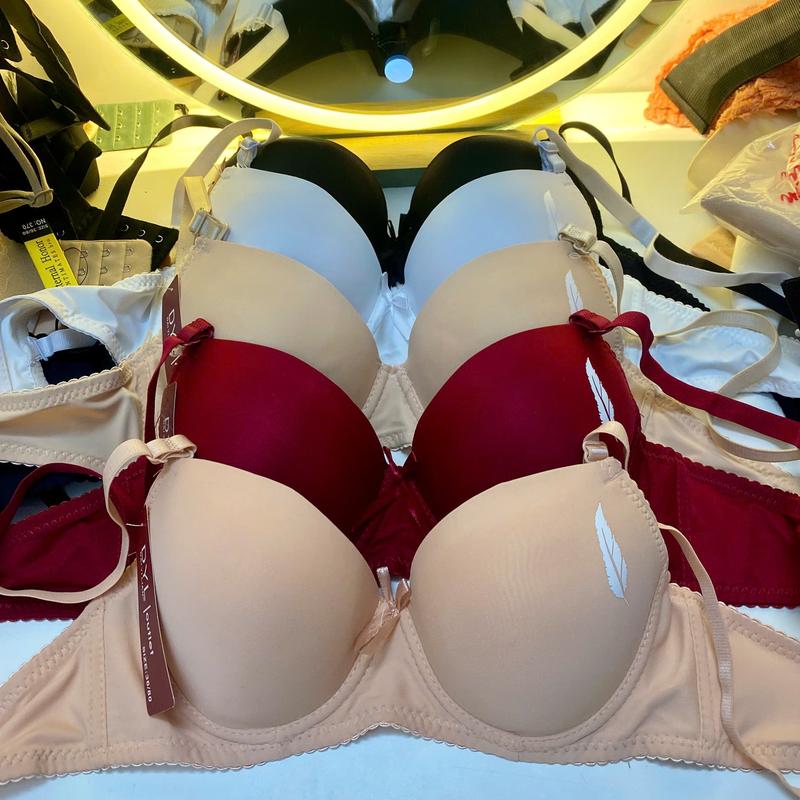 788_Combo 3 Áo nâng ngực MÚT MỎNG 1,5cm họa tiết lông vũ áo có giọng nâng ngực đẹp cup B _ Tân Uyên Shop Top Bra Nữ Voi áo ngực áo ngực nữ áo lót