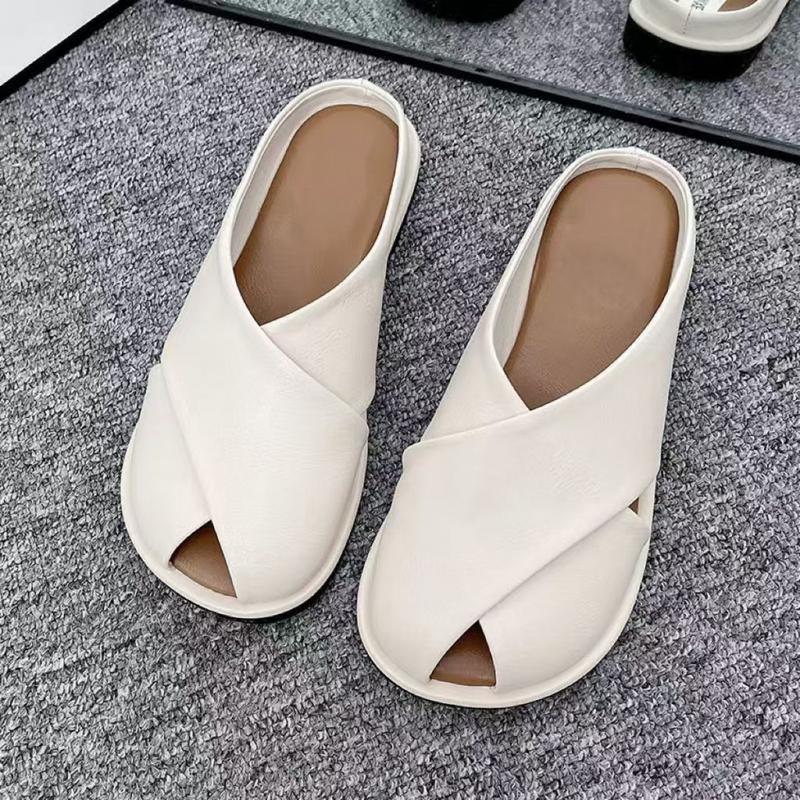 Product Introduction of Dép Bít Mũi Phong Cách Pháp, Đế Bệt, Nhẹ, Phong Cách Thanh Lịch, Dép Ngoài Trời, Giày Nữ, Sục, Màu Hỗn Hợp, Hàng Mới Về 2025, Thiết Kế Bít Mũi 22
