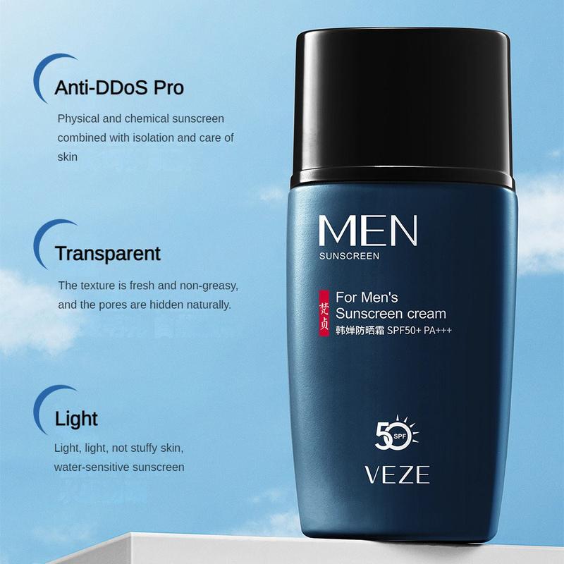 Kem Chống Nắng Nam, Fanzhen, Kem Chống Nắng Hàng Ngày, Với SPF 50 + PA + + +, Bảo Vệ UVA / UVB, 45g, Kem Dưỡng Da Chống Nắng Và Ẩm, Thích Hợp Cho Da Mặt Và Cơ Thể, Kem Bảo Vệ Da, Kiểm Soát Dầu, Dưỡng Ẩm, Kem Chống Nắng Mặt, [Ưu Đãi Mua 1 Tặng 1] 2