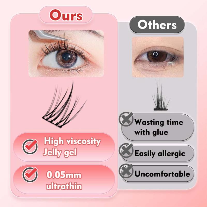 Product Introduction of (Kèm nhíp)10 hàng Lông mi giả tự dính, lông mi giả có keo sẵn, Lông mi tự dính cho người mới bắt đầu,mi giả dưới,Cosmetic Mỹ Phẩm Trang Điểm 12