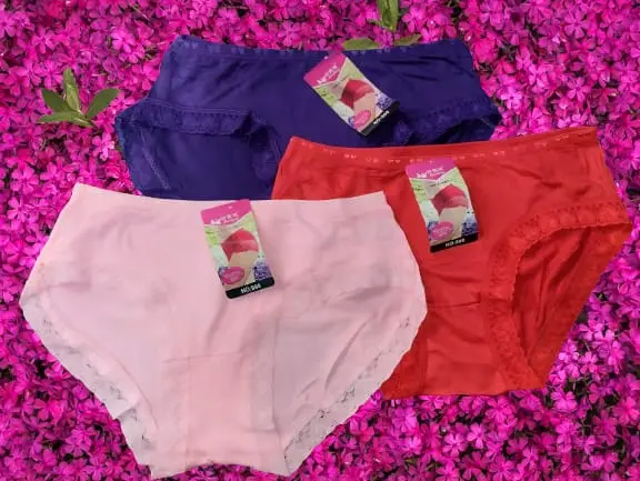 CD RENDA DEWASA ISI 3 PCS/CELANA DALAM RENDA DEWASA TERBARU/CD RENDA ISI 3 PCS Katun Motif Nyaman Wanita 0