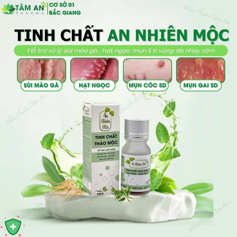  An Nhiên Mộc Bôi Sùi Mào Gà Hạt Ngọc Gai SD Vùng Da Nhạy Cảm  Che Tên   axit  salicylic 