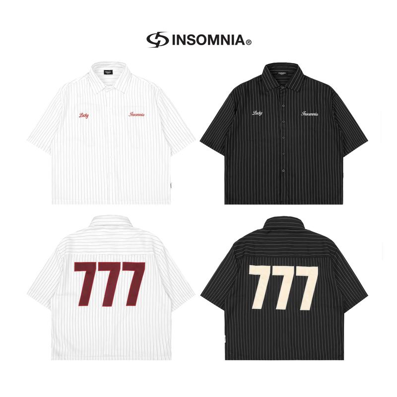 Áo Sơ Mi Boxy Lucky 777 INSOMNIA Unisex Nam Nữ Local Brand - TS031
