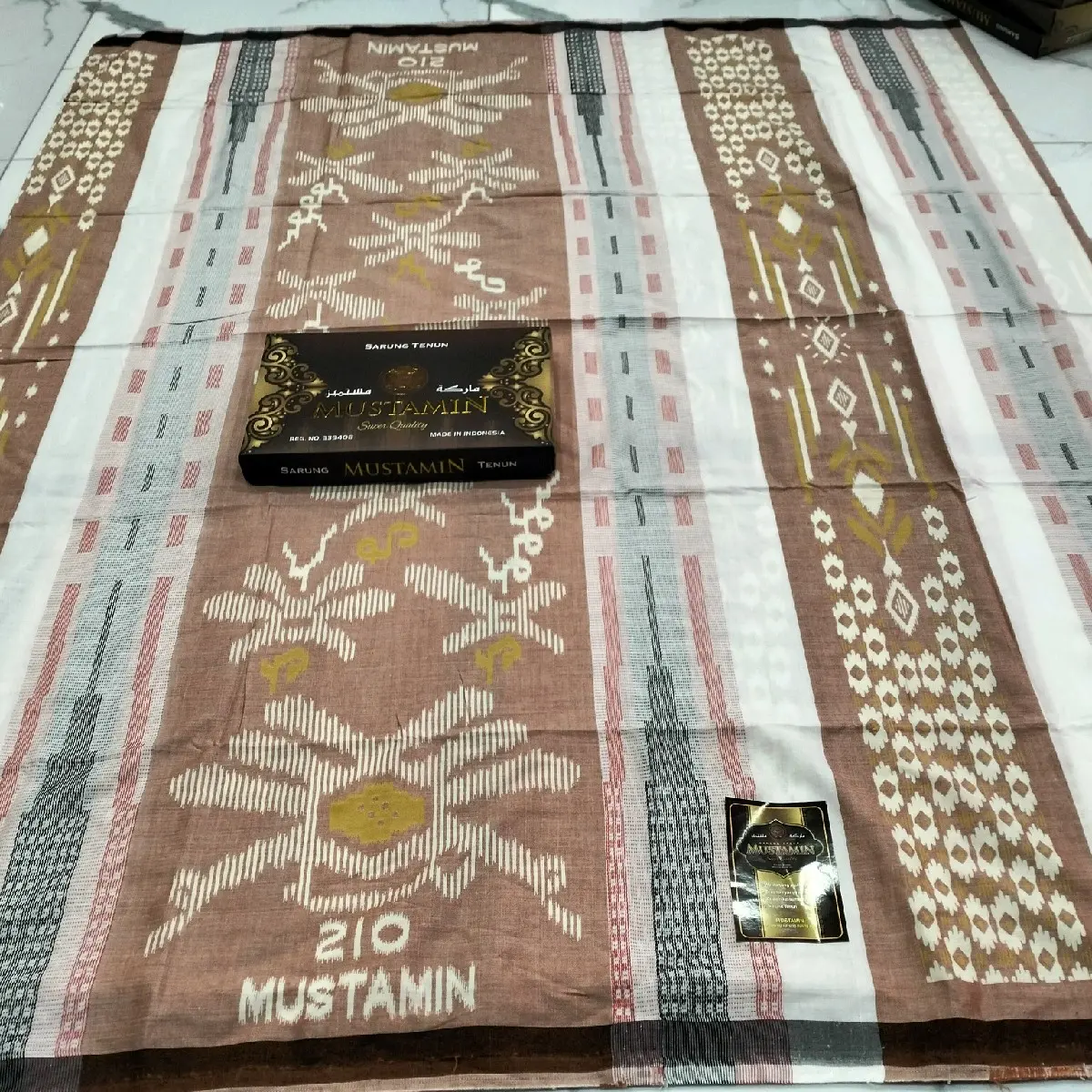 Mustamin Songket Bahan Rayon super Spesial putih Putih Putih