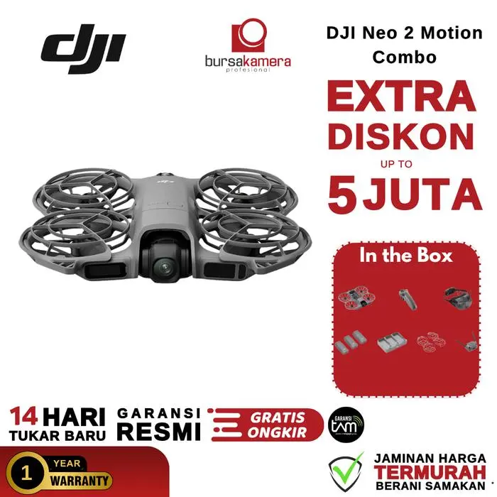 DJI Neo 2 Combo Drone  / DJI Neo 2 Basic Drone Camera 4K Ultra-Stabilized Video DJI Neo 2 Combo RC DJI Neo2 Fly More Combo No RC DJI Neo 2 Motion Combo DJI Neo 2 Combo Drone Only GARANSI RESMI - Motion Combo