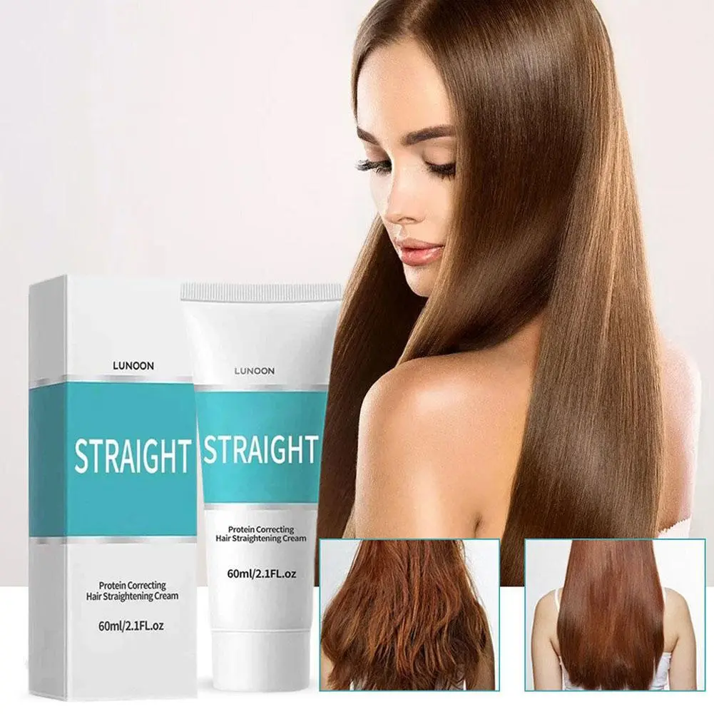 New Protein Hair Straightening Cream For Smoothing Frizz Repair Split Damaged Hair Straight