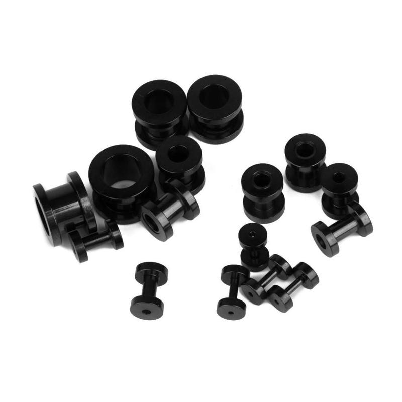 Stainless Steel Ear Plug Expander Tunnel Stretcher 16PCS 8