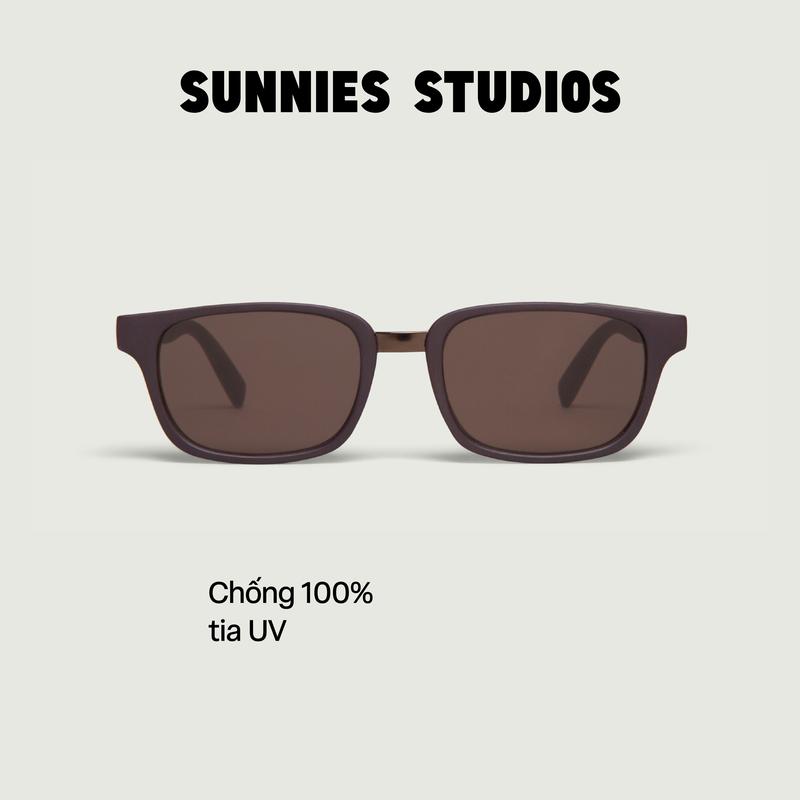 SUNNIES STUDIOS - Kính Mát Gọng Chữ Nhật Ridley Sepia - 60314-2-2