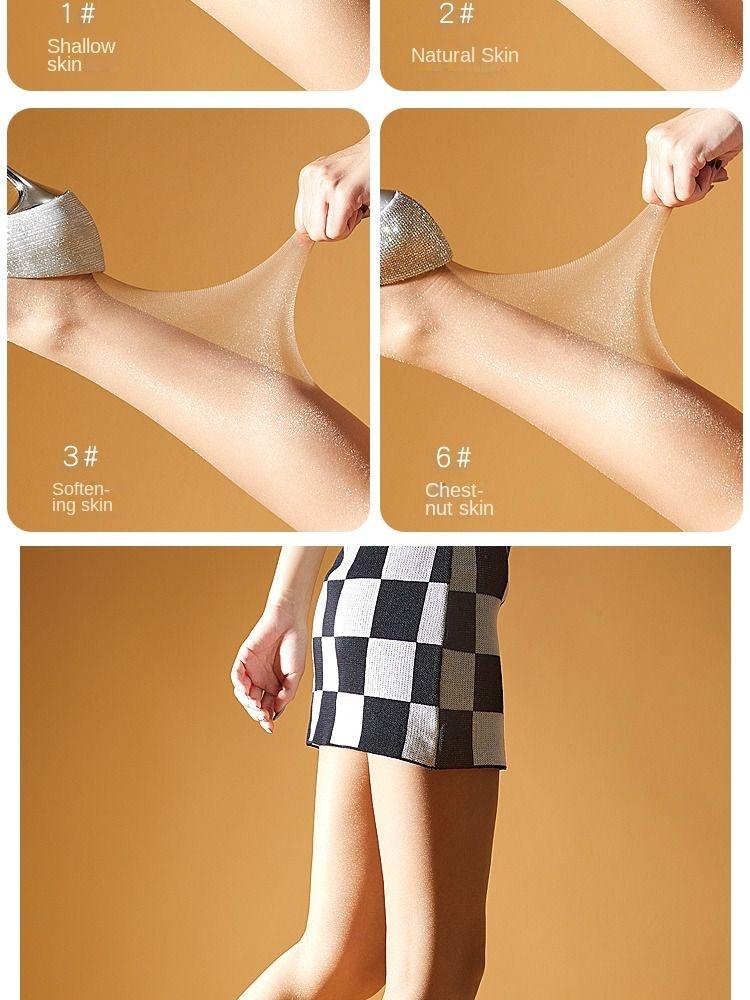 Product Introduction of Pearl Shiny Crystal Stockings 0D Transparent Sexy Ultra Slim Shiny Silk Stockings Naked Women Pure Desire Spring and Summer Womenswear Socks Lingerie Comfort Basic Minimalist 12