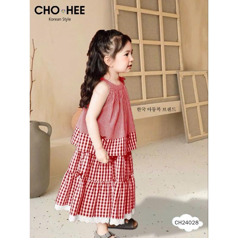 Siêu phẩm hè 2025. Set váy bé gái caro siêu hot hit ChoHee 6