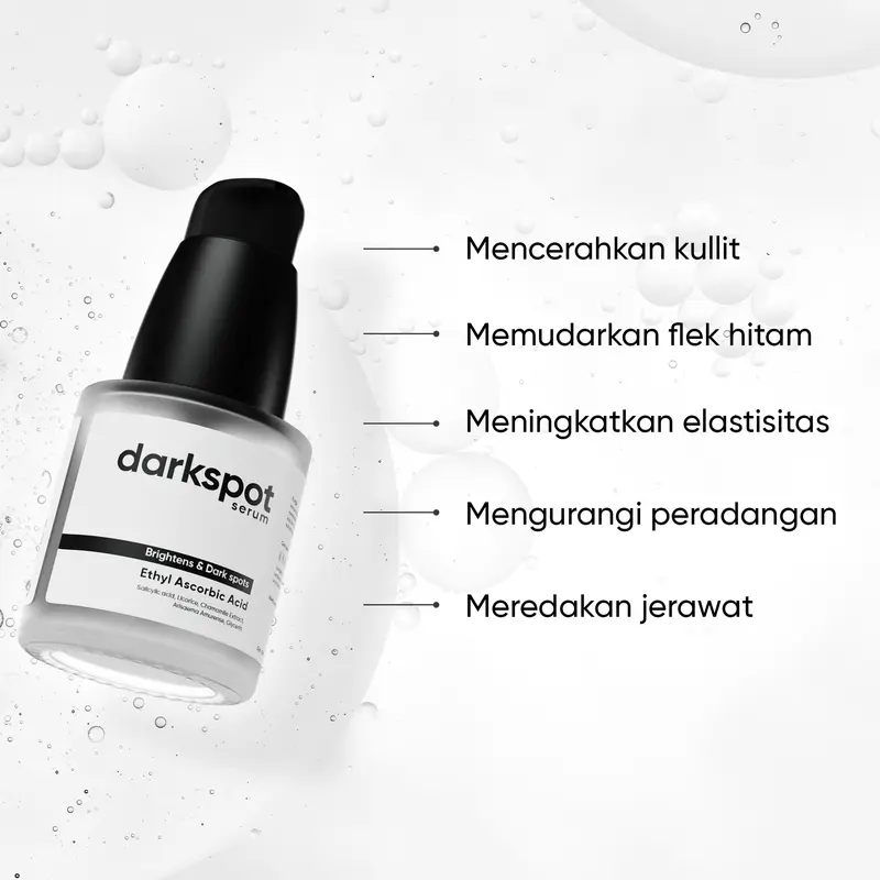 D'SAVIOR Darkspot Serum Ethyl Ascorbic Acid 20ml | Serum Wajah untuk Flek Hitam dan Bekas Jerawat 4