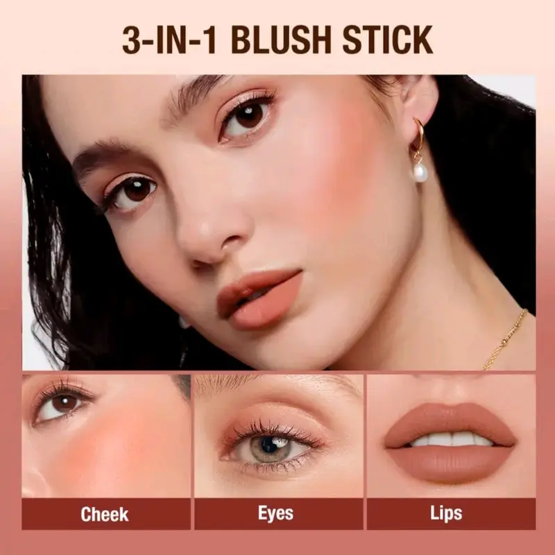 O.TWO.O Make Up Blush Stick Hydrating Gloss Lip & Cheek 6 Colours Beauty Cosmetic 2