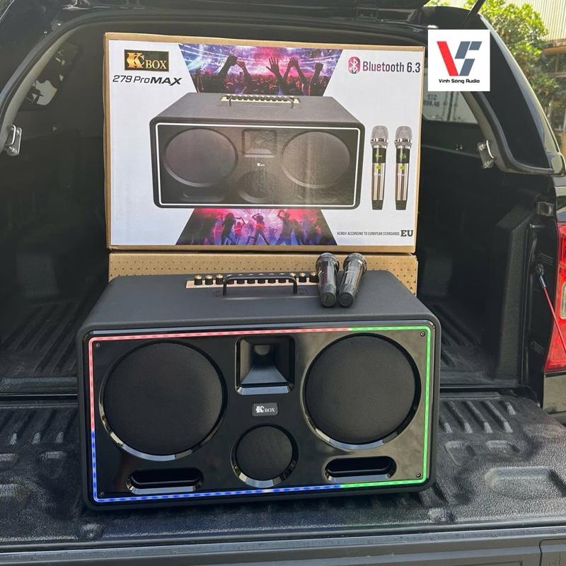 Loa Bluetooth Hát Karaoke Nghe Nhạc KCbox 279 PROMAX - Phiên Bản nâng cấp mới với nhiều tính năng vượt trội, công suất 800W , 2 Củ Loa bass sân khấu, 1 loa Mid, 1 loa treb thích hợp dùng trong nhà, ngoài trời, mang đi dã ngoại, picnic.. loaxachtay hay