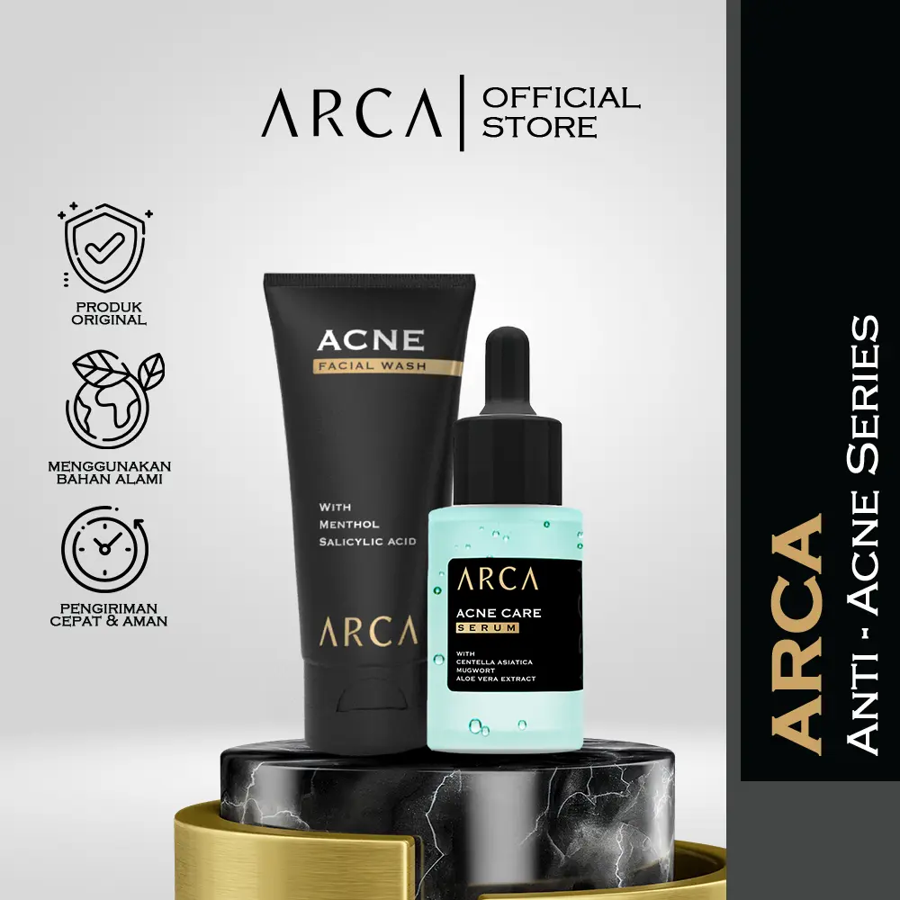 ARCA Anti-Acne Series - Basic Skincare Pria Kulit Sensitif dan Berjerawat