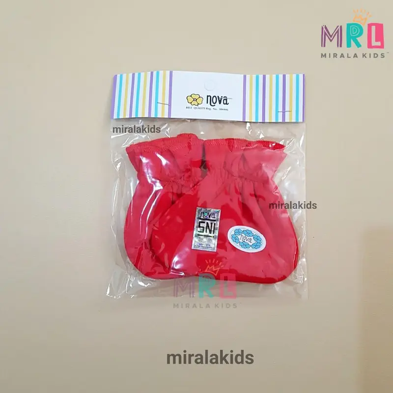 Nova STK Bayi SNI - Sarung Tangan dan Kaos Kaki Bayi seri Polos dan Motif 5