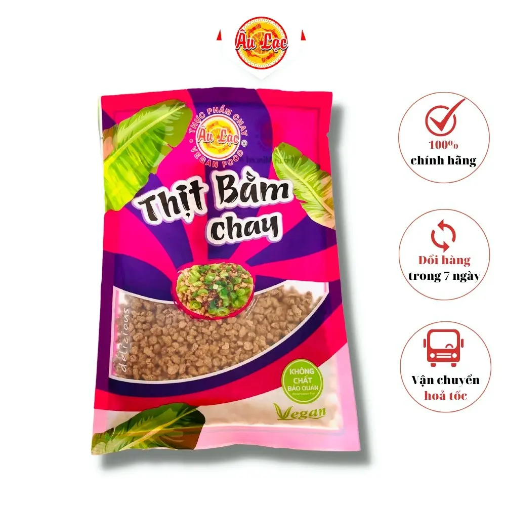 THỊT BẰM CHAY ÂU LẠC NGON BỔ 100G ĐỒ ĂN CHAY THỰC PHẨM CHAY ÂU LẠC.
