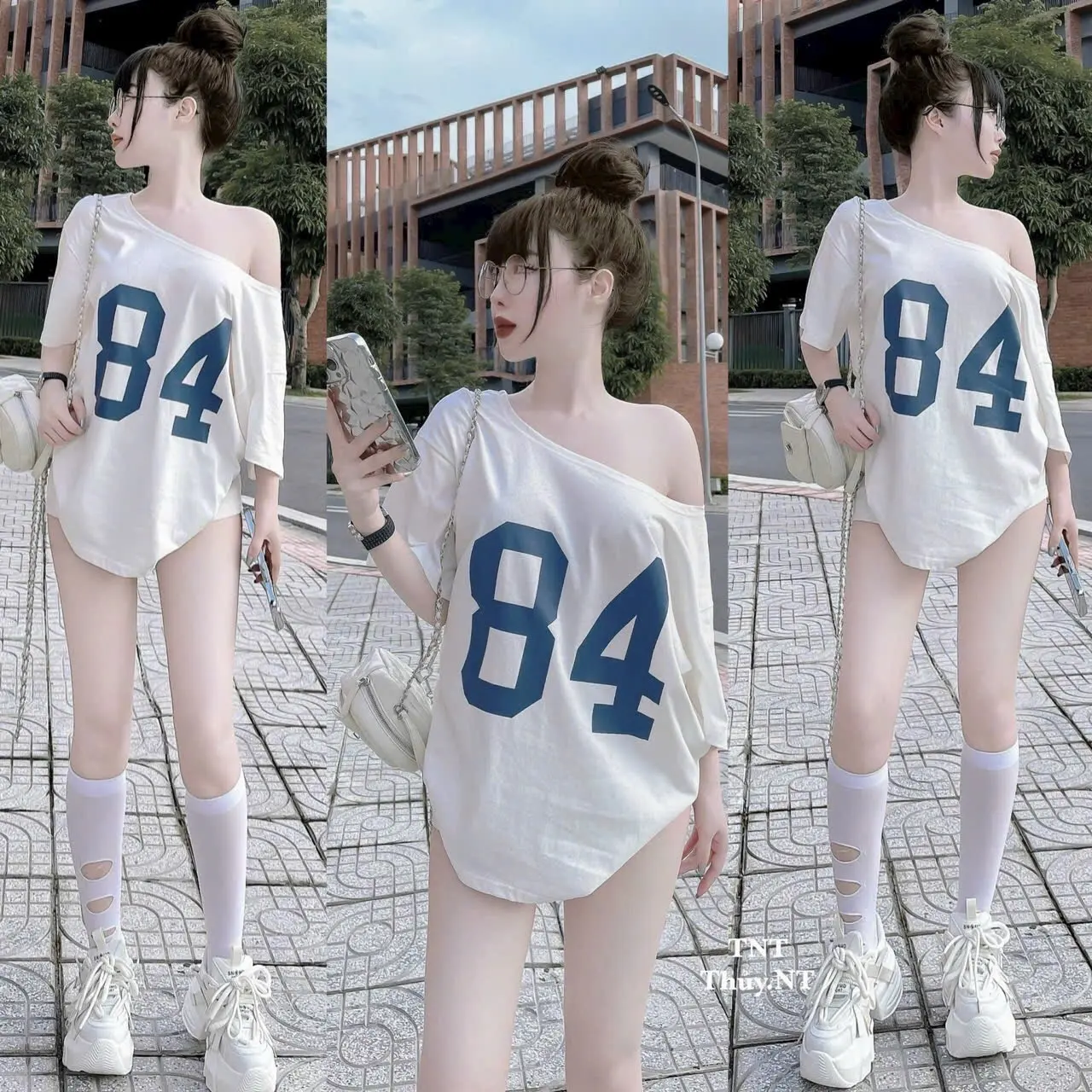 ND-Áo thun lệch vai số 84 hottrend