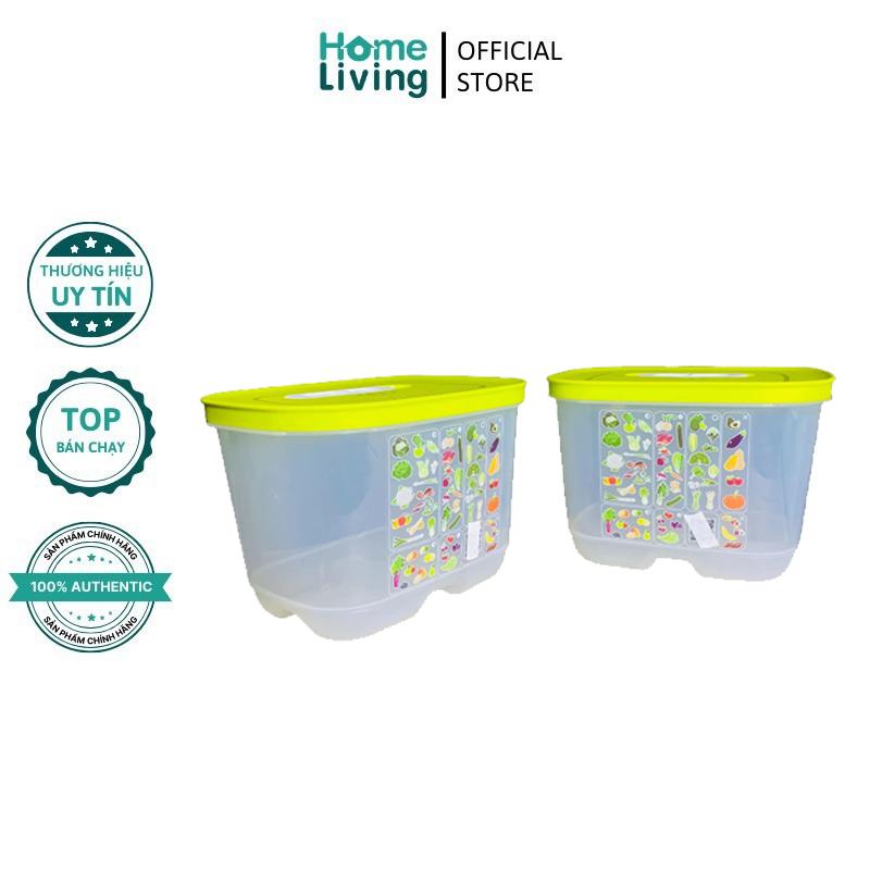  Hộp trữ mát cao cấp TUPPERWARE Ventsmart 1.8L Cao - Bảo quản rau củ quả tươi ngon 1 đến 4 tuần hồng  đậm 