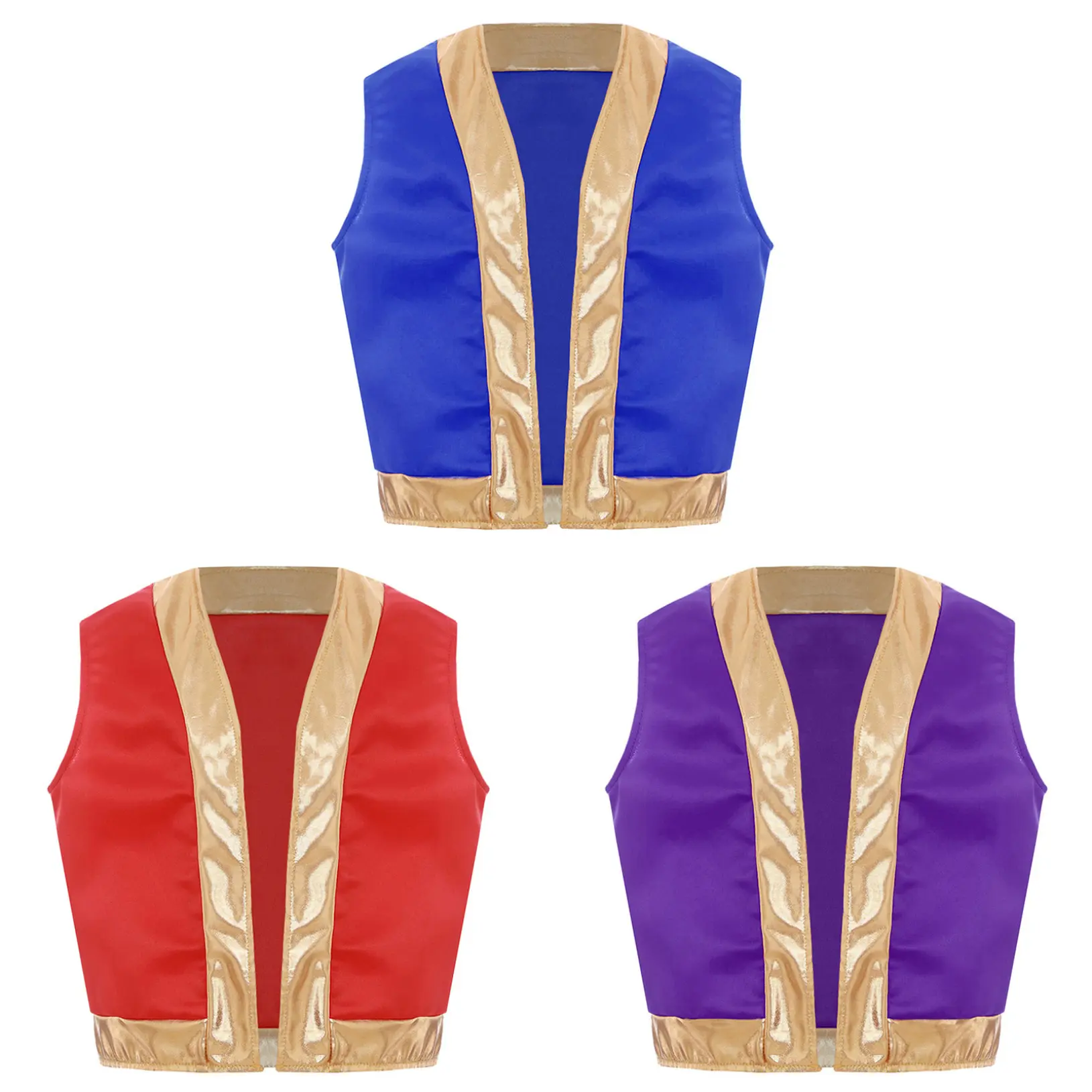 Trang Phục Hóa Trang Nhân Vật Trò Chơi, Choomomo, Dành Cho Bé Trai, Trang Phục Halloween, Phong Cách Hoàng Tử Ả Rập, Áo Vest Hở Trước Và Hông, Áo Ghi Lê