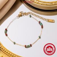 Gambar AGIAO Gelang Kaki Manik-manik Blok Warna Merah Anggur Kaca Retro Turquoise Untuk Wanita - Emas, 21+5cm dari A.GIAO.ID Kab. Gresik 2 Tokopedia