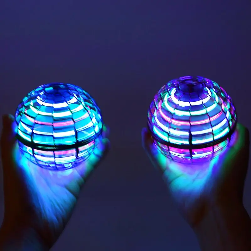 Đồ Chơi Quả Cầu Bay, Với Đồ Chơi Quả Cầu Bay Xoay 360 °, Để Giảm Căng Thẳng, Vui Nhộn, Sử Dụng Trong Nhà Và Ngoài Trời, Phát Sáng, C1R4 4